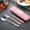 Pink, variant on Ycandiee Travel Cutlery Set, Stainless Steel Cutlery 3 Pcs, Reusable Utensils Set with Case, Portable Silverware Lunch Box for Camping School Office