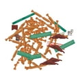 thumbnail image 1 of Conjunto de cabaña de troncos de madera, construcción de ingeniería, coordinación mano-ojo, regalo de cumpleaños, juguetes educativos para niños, 1 of 9