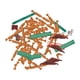 thumbnail image 1 of Juego de cabaña de madera, construcción, juguetes apilables, bloques de madera, juguete educativo preescolar para niños y niñas, 1 of 9