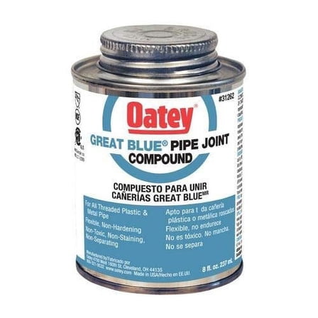 Oatey Great Blue Pipe Joint Compound - Easy Clean - Pack of 36, 8 fl oz, Blue