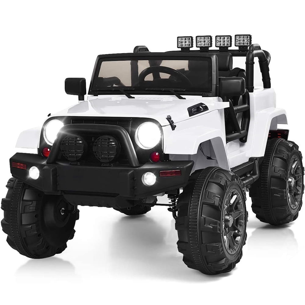 Details about   12V Electric Kids RC Ride On Car Vehicle Mp3 LED Lights RC Remote Control White