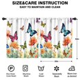thumbnail image 2 of Blackout Kids Curtains,White Butterfly Flower Field Pattern Childrens Insulated Curtains Set Of 2,Bedroom Essentials,Toddler Room Decor 52"x63", 2 of 5