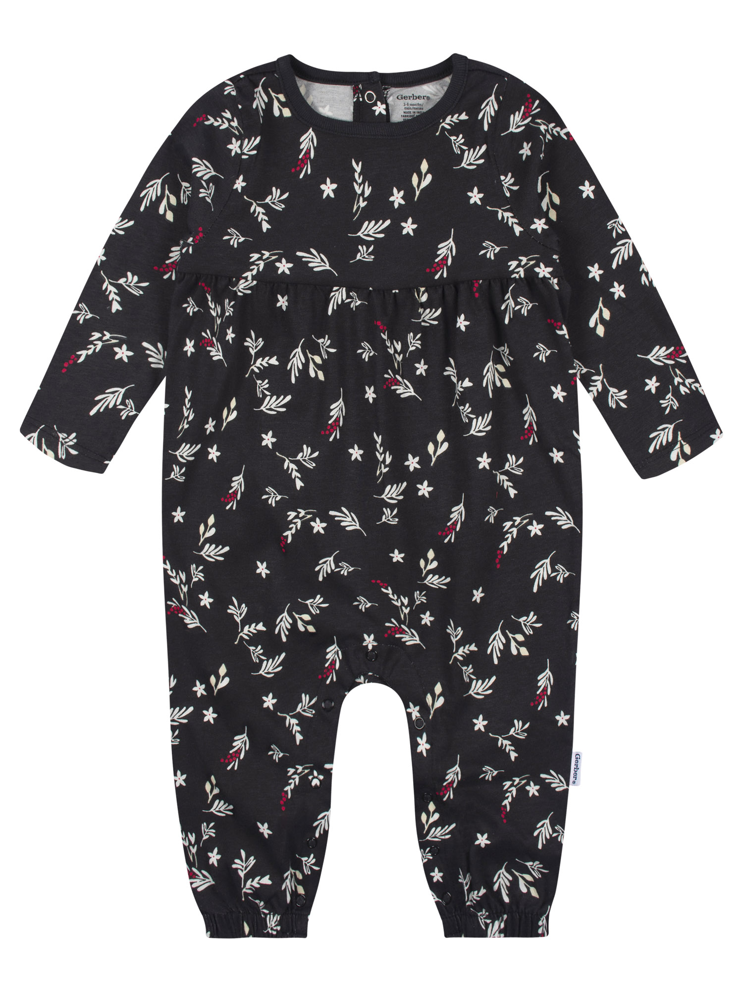 Gerber Baby Girl Jersey Romper, 2-Pack, Sizes 0/3 - 24 Months