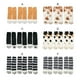 thumbnail image 2 of Minnieouse 3 pares de calcetines de suelo lindos animales de dibujos animados cómodos suaves lindos lavables reutilizables invierno otoño dormir hogar Medias negro despojado Minnieouse AP013458-05, 2 of 6