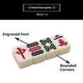 thumbnail image 3 of CYFW Portable Mahjong Set with 144 Melamine Tiles,Travel Size Chinese Mahjong Game with Faux Crocodile Leather Case,Compact Tabletop Game for Camping,Dorm & Social Gatherings,White, 3 of 7