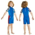 thumbnail image 3 of Kids Wetsuit for Boys and Girls, Neoprene Thermal Swimsuit, UPF 50 Diving Suit, Snorkeling Surfing Protection Clothes Blue L, 3 of 10