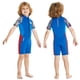 thumbnail image 4 of Ropa de piel de buceo de neopreno para niños cálida con equipo de deportes acuáticos elásticos con cremallera, 4 of 9