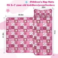 thumbnail image 5 of Pink Plaid Baseball Pattern Toddler Nap Mats for Kids Preschool,Sleeping Mat Bag or Kids,Toddler Sleeping Bag,Toddler Nap Mat or Daycare, 5 of 6