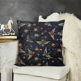 thumbnail image 5 of Flower Hummingbirds Embroidery Print Pillow Cover Style Farmhosue Decor Body Pillow Case Cover with Hidden Zipper, 5 of 5