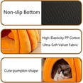 thumbnail image 3 of Pumpkin Cat Bed, Cute Halloween Pumpkin Shape Cat Cave Bed Cat Tent with Removable Cushion, Pumpkin Cat House, Non-Slip Bottom for Kitten Small Dogs, 3 of 7