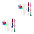 thumbnail image 3 of bedienty Cake Topper Home Wedding Party Cake Balloon Ribbon Straws Decoration Pastry Decor Sapphire Glitter Balloon 2# 2Set, 3 of 6