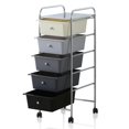 thumbnail image 3 of FURINNO Wayar 5-Drawer Trolley, White and Black, 3 of 3