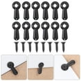 thumbnail image 3 of Black Iron Picture Frame Backing Clips for Fixation Durable with Screws 100pcs, 3 of 8
