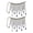 Silver Color, variant on Giaone 2Pcs Sparkly Rhinestones Metal Chain with Fringes for Wine Bottle Veil Party Decorations