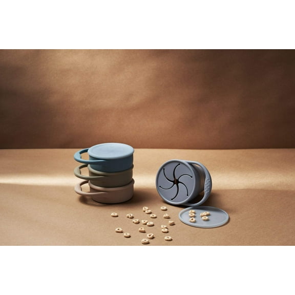 Eizzy Toddler/baby Silicone Snack Cup 2pk set