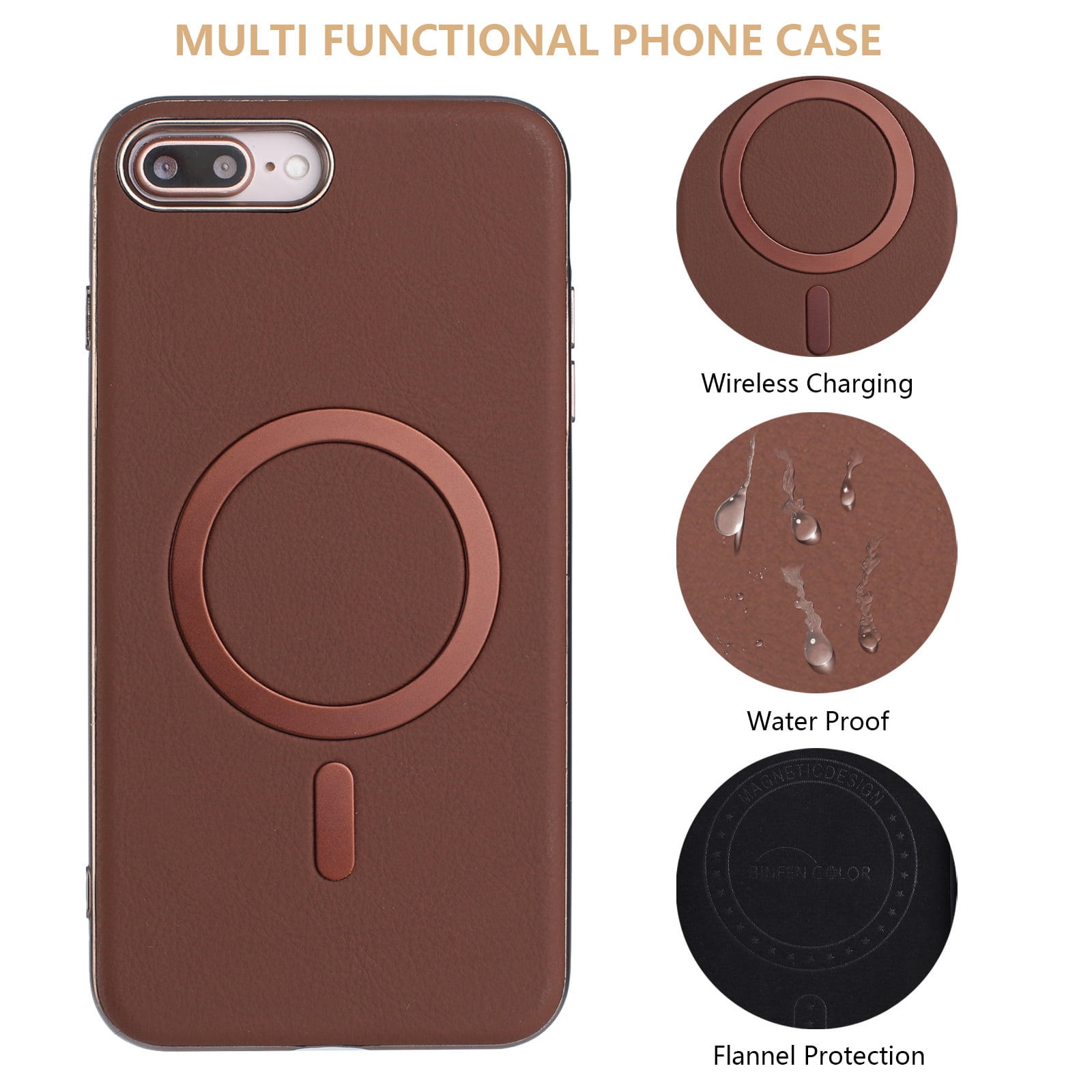 Allytechgroup iPhone 8 Plus/7 Plus Case with Magnetic Ring