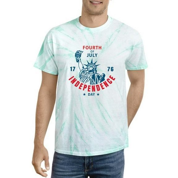 Fourth Of July Independence Tie Dye Cyclone Men -Image by Shutterstock, Male Large