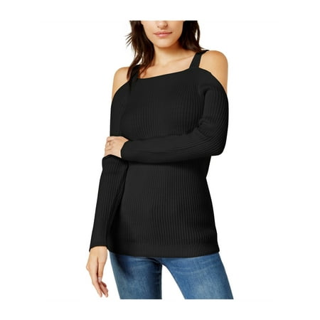 Bar Iii Womens Cold Shoulder Pullover Sweater Deepblack S Walmart Canada