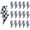 White, variant on 15pcs Black White Checkered Pentagram Iron/Sew On Patches Five-Pointed Star Racing Day Embroidered Repair Appliques Badges for Clothes Shirt Denim Jeans Hats Backpacks Crafts