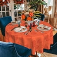 thumbnail image 2 of Fall Tablecloth Round 60 Inch Autumn Maple Leaf Thanksgiving Orange Table Cover Waterproof Wipeable Table Cloth for Kitchen/Home Decoration, 2 of 5