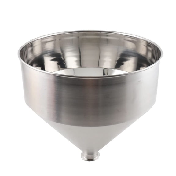 30L Filling Machine 10 Gallon Stainless Steel Large Pneumatic Liquid Paste Capacity Filling Funnel for Water Oil Cream etc Silver