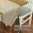 thumbnail image 4 of GFDYREE Decorative Linen Table Runner with Tassels Tabletop Collection 14 x 72 Inches Table Runners for Everyday Dining Wedding Party Holiday Home Decor (14" x 72", Light Coffee), 4 of 7