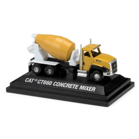 EROCK 1/160 N Scale Diecast Alloy CAT CT660 Cement Mixer Truck Model Scene Ornament