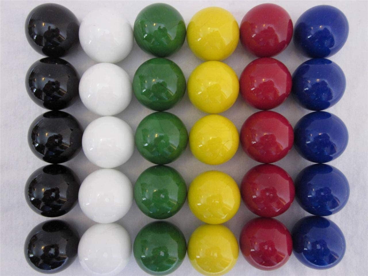 60 Solid Color Replacement Marbles Set run Chinese Checker Dirty Game GLASS 14mm 
