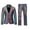 Purple, variant on Mens Retro Punk Gothic Suit Jacket Double Wedding Suit Jacket Stage Performance Two Piece Cozy Stylish Men's Suits