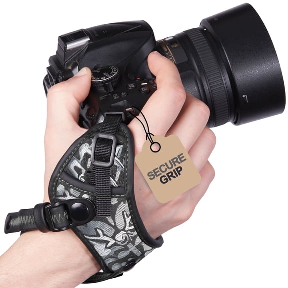 Art Tribute Lightweight Modern Wrist Straps for Camera, Silver