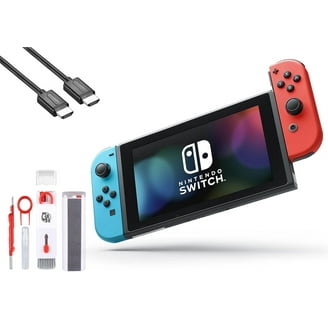 Restored Nintendo HACSKABAA Switch Gaming Console with Neon Blue