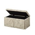 thumbnail image 4 of 18" X 36" X 18" Pattern Fabric Upholstery 3Pc Pk Bench & Ottomans, 4 of 6