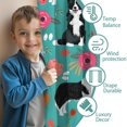 thumbnail image 3 of Blackout Kids Curtains,Border Collie Dog and Flower Florals Childrens Insulated Curtains Set Of 2,Bedroom Essentials,Toddler Room Decor 42"x54"(106x137cm), 3 of 4