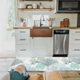 thumbnail image 6 of Blue Coral Coastal Kitchen Rugs Set 2 Pieces, Nautical Summer Beach Starfish Soft Non-Slip Rubber Backing Floor Mats Doormat Bathroom Ocean Runner Area Rug Carpet, 15.7x23.6in + 15.7x47.2in, 6 of 6