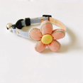 thumbnail image 1 of Adjustable Pet Collar Polyester Large Flower Decor Collar Buckle Creative Collar Simple Bell Collar for Pet Cat Kitten Dog (Pink, Size M), 1 of 5