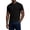 #0477-Black, variant on Qiyinn Men Summer Short Sleeve T Shirt Slim Fit Crew Neck Solid Color with Vertical Texture Casual Breathable Top for Young Adults
