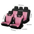 thumbnail image 3 of Universal Full Set Car Seat Covers - 9-Piece Embroidered Cushion Set for 5-Seater, Soft Silk Wadding with Non-Slip Rubber Bottom, Breathable & Comfortable Design, 3 of 4
