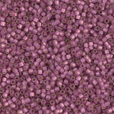 Miyuki Delica Seed Beads DB2181 11/0 Duracoat Silver Lined Hydrangea Semi-Frosted 7.2 Grams