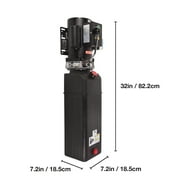 Dawot Hydraulic Pump Unit 4 Gallon Single Phase Hydraulic Power 220V 3450rpm Electric Hydraulic Pump 2HP Portable Dump Trailer Pump Hydraulic Car Lift for Car Lifting Platforms