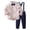 Pink, variant on LIJCC Toddler Baby Boy Formal Suit Clothes Gentleman Wedding Dress Outfit Long Sleeve Dress Shirt Suspender Pants 2 Pcs Set(Sky Blue,18-24 Months)