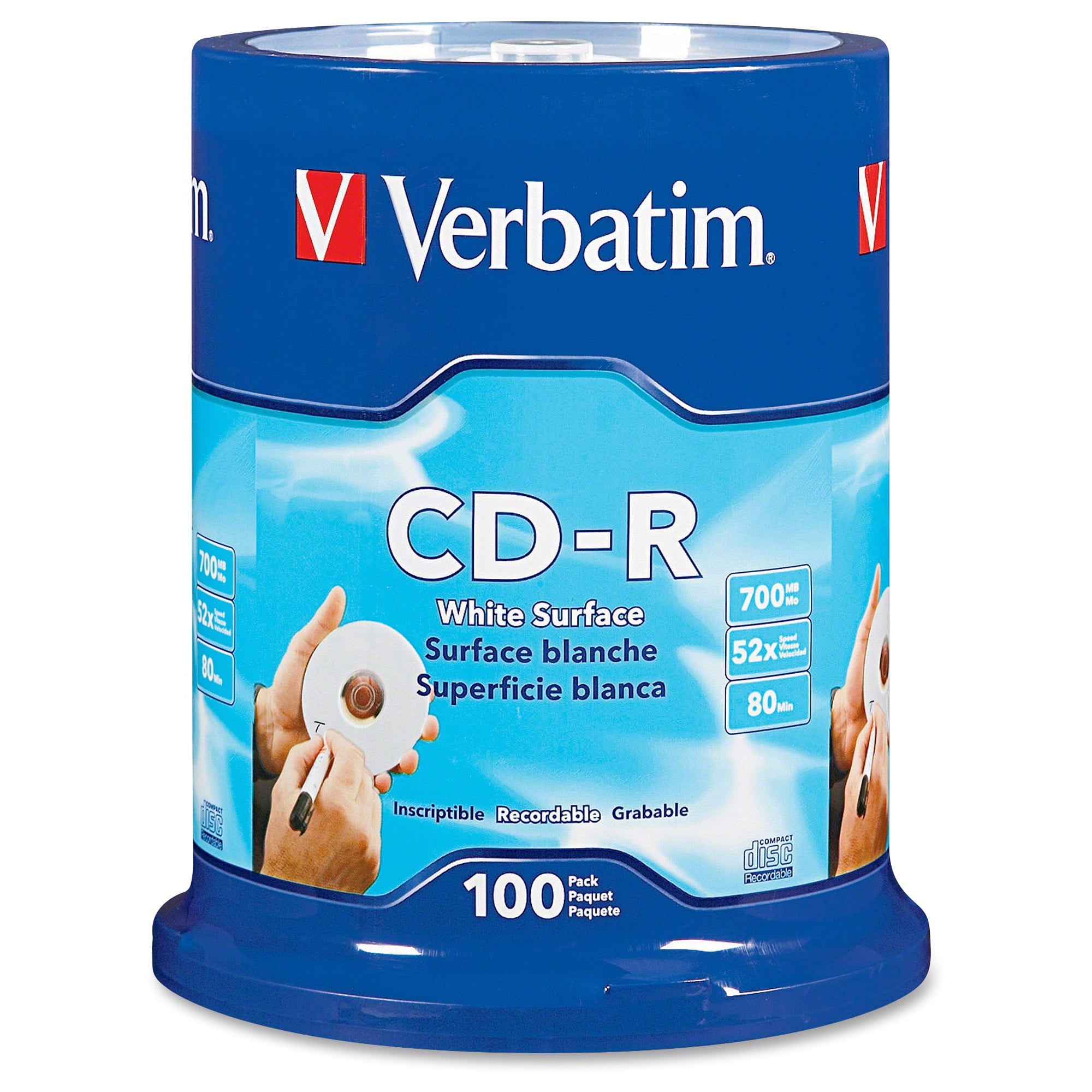 Blank White CD-R Printable Disks - Walmart.com