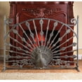 thumbnail image 2 of Cast Aluminum Peacock Single Panel Fireplace Screen, 2 of 2