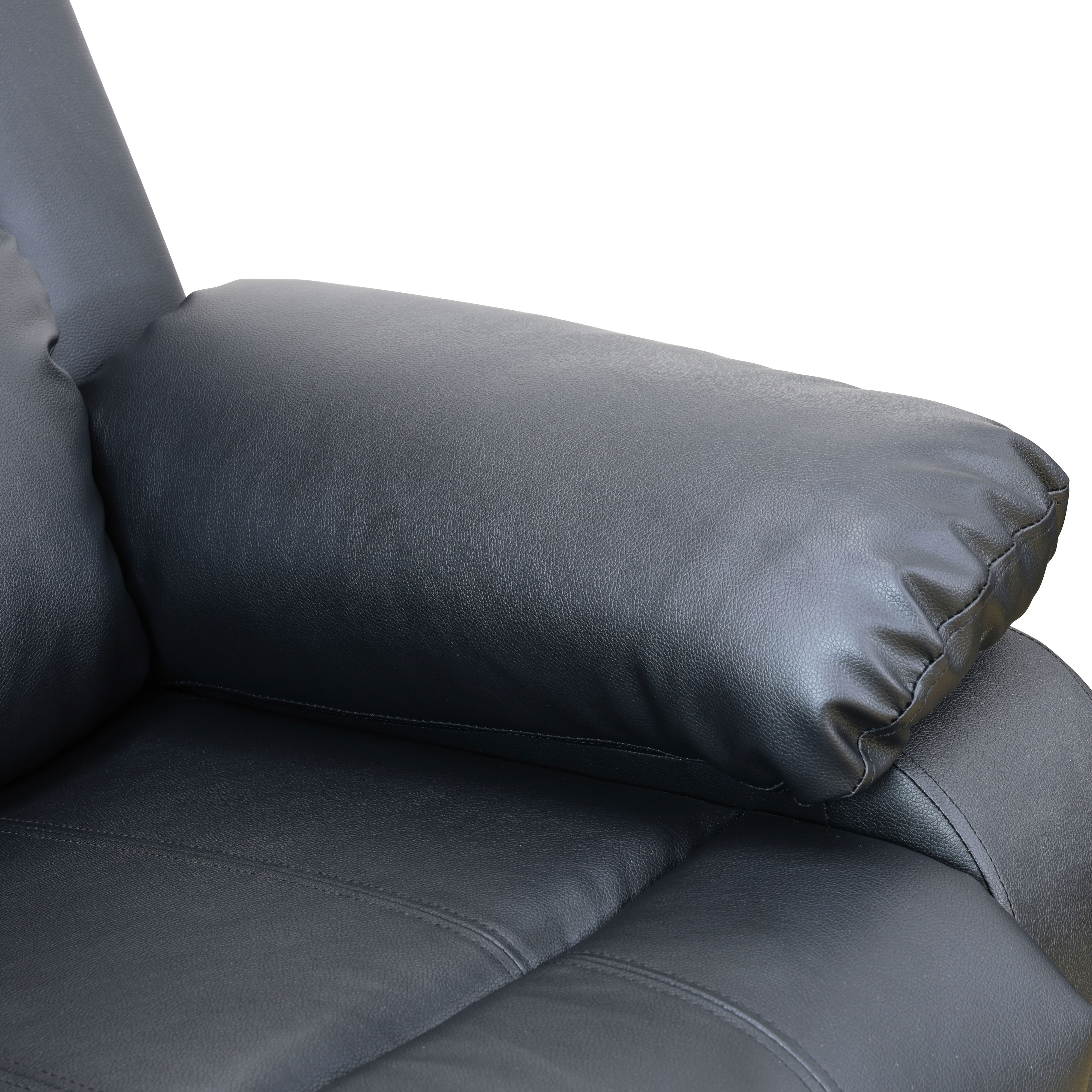 MAYEERTY 2-Seater Recliner Loveseat Sofa, Breathing Leather for Living Room Apartment