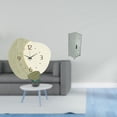 thumbnail image 2 of Reloj de pared silencioso, relojes decorativos, contenedor de almacenamiento, mini armario, construcción de metal, acabado pintado, adecuado para ofic, 2 of 8