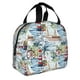 thumbnail image 2 of Easygdp Watercolor Sailboat Bolsa Térmica Premium - Tela Oxford Impermeable, Gran Capacidad, Bolsillo Frontal, Unisex para Trabajo, Escuela, Actividades al Aire Libre y Picnics, 2 of 8