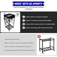 thumbnail image 4 of Police Gear Stand - Law Enforcement Gear Stand with Drawer 18 x18 x45 Police Gear Rack & Military Gear Stand - Tactical Gear Rack w/3 Hooks, 4 of 9