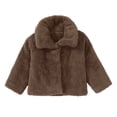 thumbnail image 4 of Toddler Kids Baby Girls Boys Jacket Fall Winter Solid Cardigans Fuzzy Lightweight Jackets Warm Coats Outerwear, 4 of 9