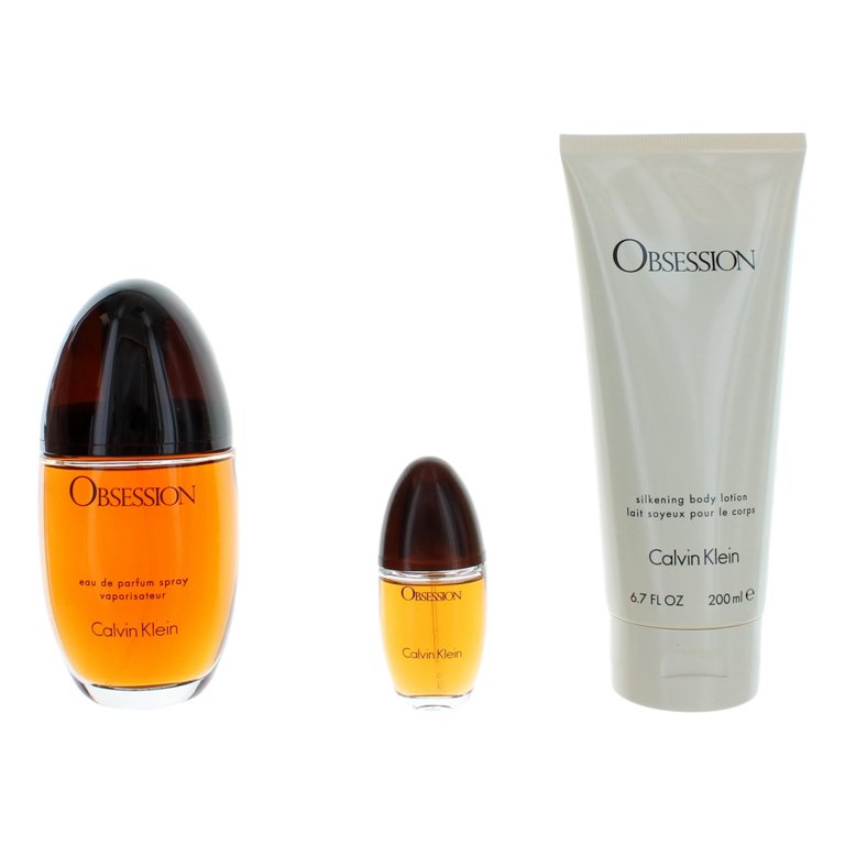 Calvin Klein Obsession Women Gift Set, Eau De Parfum Spray 3.3oz