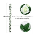 thumbnail image 2 of Guía Enredadera Con Rosas Artificial Decoración Flores Blanco, 2 of 3