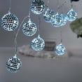 thumbnail image 3 of Efavormart 6FT - 10 Cool White Battery Operated Disco Mirror Ball LED String Lights for Wedding Bridal Decor, Party Cake Table, Garden Party, 3 of 11